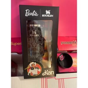 NEW IN BOX Barbie x Stanley Western Ken  40 oz Quencher Tumbler plus BONUS